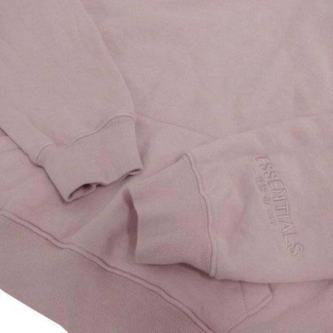 【中古】FOG ESSENTIALS Pullover Hoodie RLCT LOGO スウェット パーカー 裏起毛 ロゴ刺繍 バックプリント ピンク系 S_3