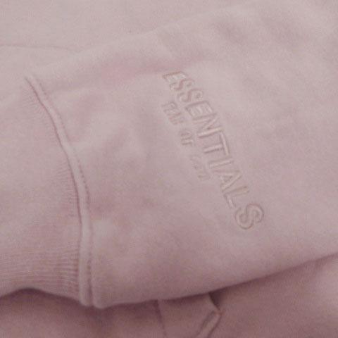 【中古】FOG ESSENTIALS Pullover Hoodie RLCT LOGO スウェット パーカー 裏起毛 ロゴ刺繍 バックプリント ピンク系 S_4