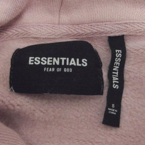 【中古】FOG ESSENTIALS Pullover Hoodie RLCT LOGO スウェット パーカー 裏起毛 ロゴ刺繍 バックプリント ピンク系 S_8