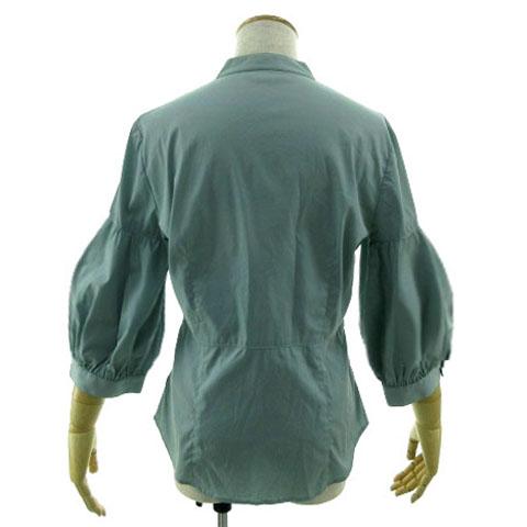 中古】Premise for Theory Luxe ブラウス バンドカラー ビショップ