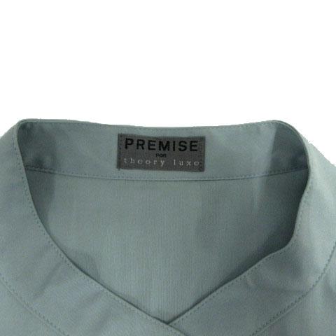 中古】Premise for Theory Luxe ブラウス バンドカラー ビショップ