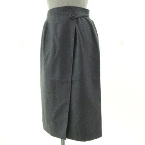 中古】未使用品 レリアン Leilian スカート ラップスカート