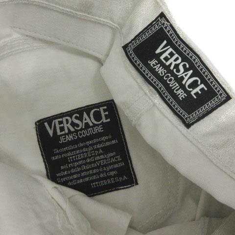 中古】VERSACE JEANS COUTURE ジーンズ コーティング加工 テーパード