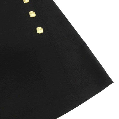 中古】エスカーダ ESCADA 装飾ボタンダウン ラップスカート 台形