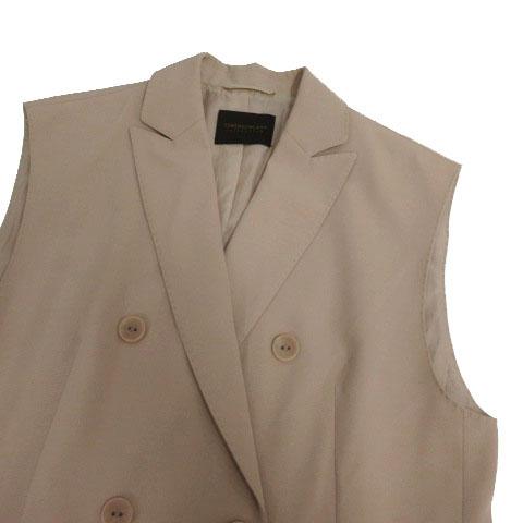 【中古】TOMORROWLAND collection ドレイピーオックス ダブルブレストジレ 13-07-22-07352 ライトピンク 36_2