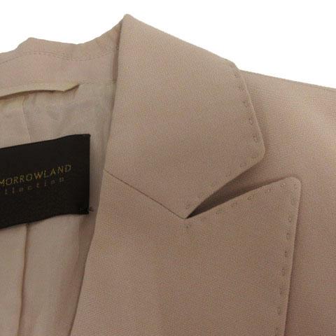 【中古】TOMORROWLAND collection ドレイピーオックス ダブルブレストジレ 13-07-22-07352 ライトピンク 36_3
