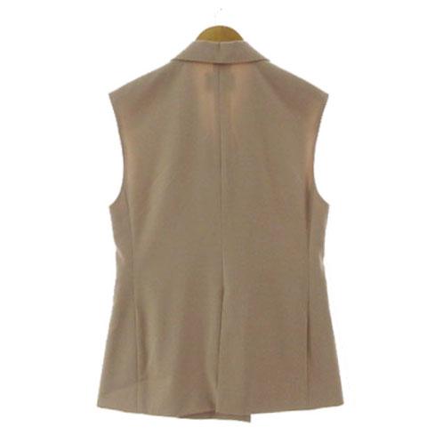 【中古】TOMORROWLAND collection ドレイピーオックス ダブルブレストジレ 13-07-22-07352 ライトピンク 36_7