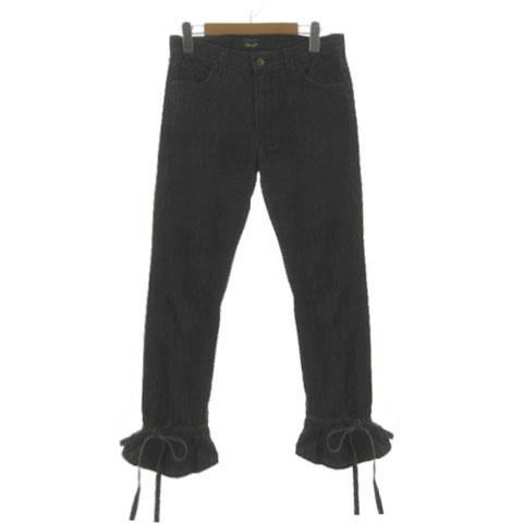 【中古】MARC JACOBS×ラングラー WRANGLER コラボ レア 裾リボンジーンズ 313-11-1700 USA製 ブラック 黒 2