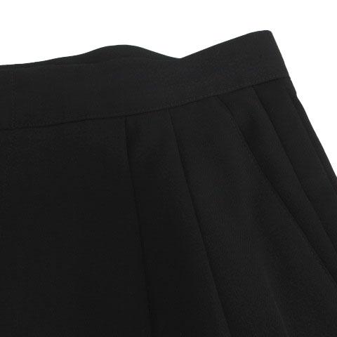 【中古】ヴェルサス VERSUS ジャンニヴェルサーチ パンツ スラックス タック 側章 イタリア製 コットン混 ブラック 50_2