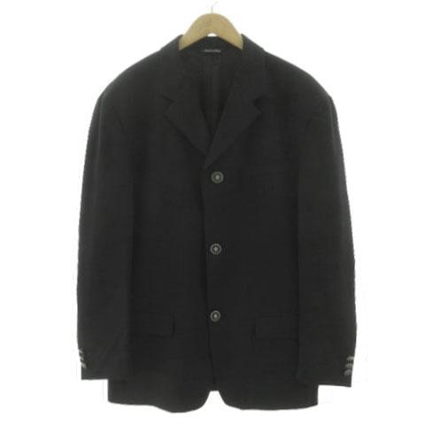 【中古】ヴェルサス VERSUS ジャンニヴェルサーチ ジャケット メドゥーサボタン 3B イタリア製 ウール混 黒 36/50