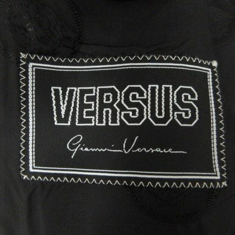 【中古】ヴェルサス VERSUS ジャンニヴェルサーチ ジャケット メドゥーサボタン 3B イタリア製 ウール混 黒 36/50_8