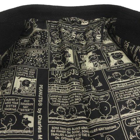 【中古】アイスバーグ ICEBERG×ピーナッツ PEANUTS ジャケット チャーリーブラウン ワッペン 伊製 起毛 ブラック 52_3