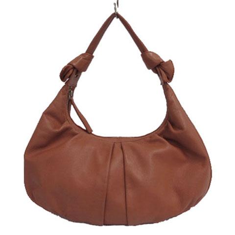 【中古】土屋鞄製造所 土屋鞄 シフォンスカーフショルダーバッグ ワンショルダー レザー ブラウン系 茶系 レディース