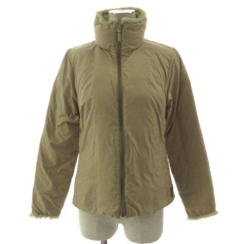 【中古】モンクレール MONCLER ダウンジャケット スタンドカラー ミンクファー ジップアップ ダウン100％ ベージュ 1