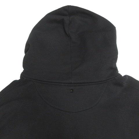 【中古】ヴァレンティノ VALENTINO GOOD LOVER パーカー スウェット プルオーバー イタリア製 ブラック 黒 XL_6