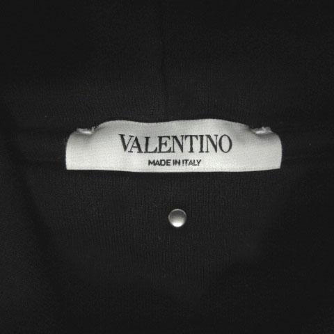 【中古】ヴァレンティノ VALENTINO GOOD LOVER パーカー スウェット プルオーバー イタリア製 ブラック 黒 XL_8