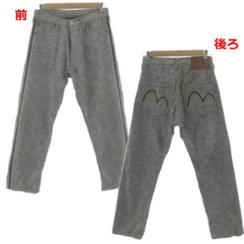 【中古】エヴィス EVISU 希少 レア 0454 ジーンズ インサイドアウト 裏返しデザイン セルビッチ インディゴ 30