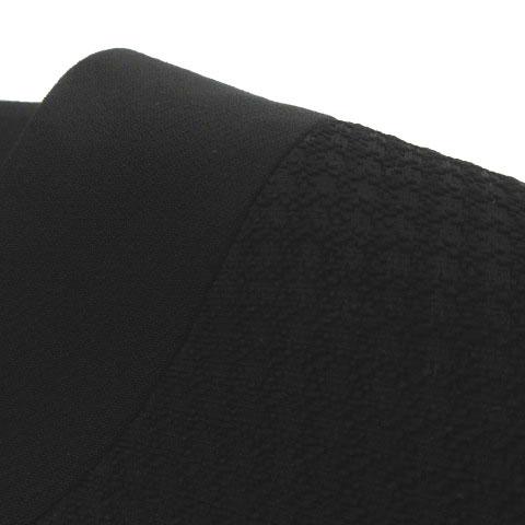 【中古】GIVENCHY ブラックフォーマル ワンピーススーツ 格子柄クロップドノーカラージャケット ワンピース 12_1