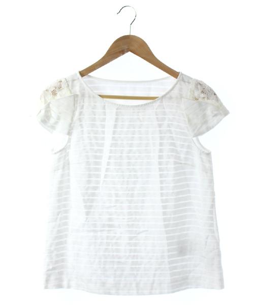 中古 ボンメルスリー Bon Mercerie ブラウス プルオーバー ボーダー レース 花柄 白 38 Dk18 レディースの通販はau Pay マーケット ブランド古着のベクトル