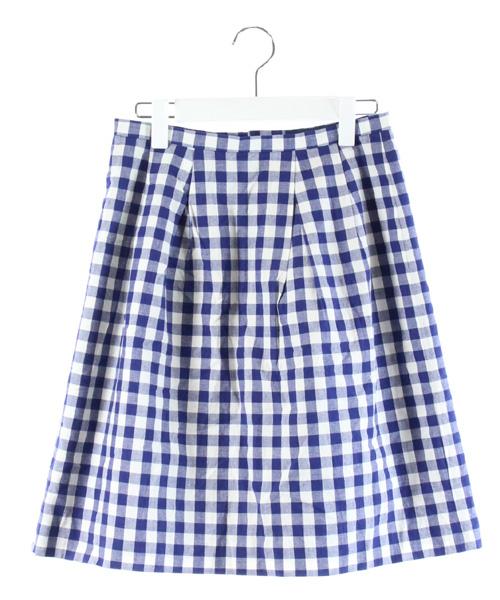 中古 イエナ スローブ Iena Slobe スカート フレア 膝丈 ギンガムチェック 青 38 Dk16 レディースの通販はau Pay マーケット ブランド古着のベクトル