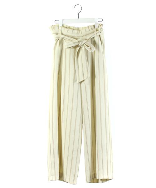 中古 ドゥアルシーヴ Doux Archives パンツ ワイド ロング ストライプ ハイウエスト クリーム色 S レディースの通販はau Pay マーケット ブランド古着のベクトル