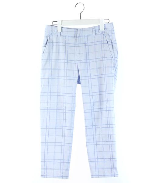 中古 カリテ Qualite パンツ アンクル スラックス チェック 水色 1 Dk13 レディースの通販はau Pay マーケット ブランド古着のベクトル