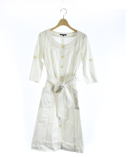中古 23区 オンワード樫山 シャツワンピース ロング 長袖 ベルト 38 白 ホワイト Mr16 レディースの通販はau Pay マーケット ブランド古着のベクトル