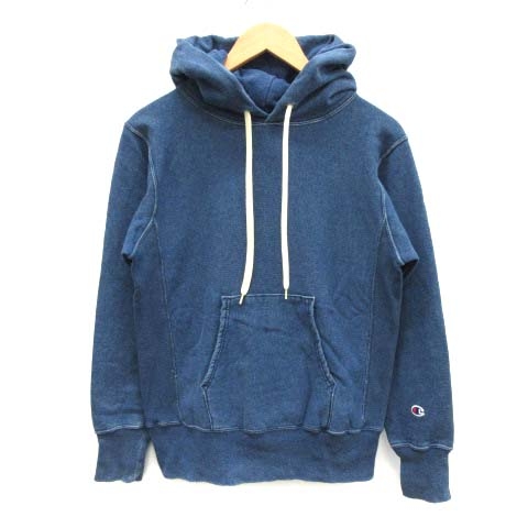 中古 チャンピオン リバースウィーブ Reverse Weave デニムプルオーバーパーカー スウェット 長袖 S 青 紺 メンズの通販はau Pay マーケット ブランド古着のベクトル