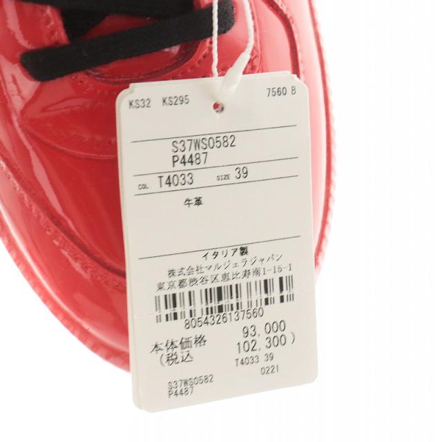 【中古】未使用品 メゾンマルジェラ 22 Maison Margiela 22 ジャーマントレーナー スニーカー シューズ 39 24.0cm 赤