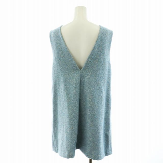 中古】未使用品 コエル COEL ヘリンボーンミニワンピース ノースリーブ  