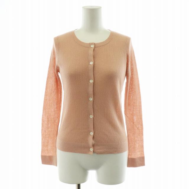 【中古】未使用品 デミリー Demylee 2018年製 カーディガン リブ コットン S ピンク /AN29 ■GY21 レディースの通販は