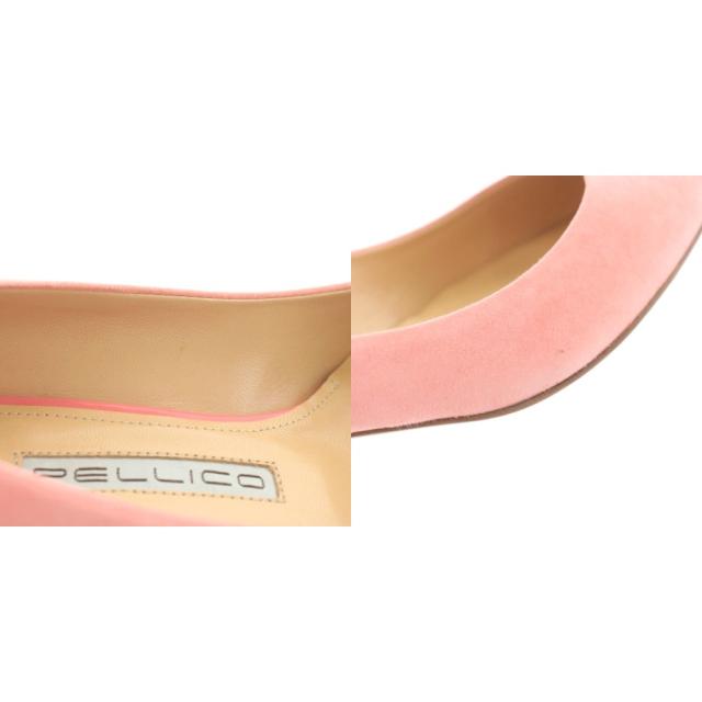 【中古】ペリーコ PELLICO ANDREA35 パンプス ポインテッドトゥ チャンキーヒール スエード 35.5 ピンク 中古】ペリーコ PELLICO ANDREA35 パンプス ポインテッドトゥ チャン