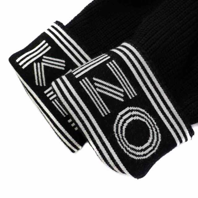 中古】ケンゾー KENZO ニットカーディガン ロング ウール混 ジップ