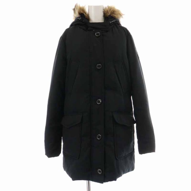 中古】トミーヒルフィガー TOMMY HILFIGER ダウンコート ロング フード ...