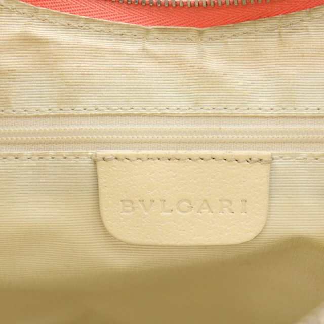 中古】ブルガリ BVLGARI ワンショルダーバッグ キャンバス レザー ロゴ