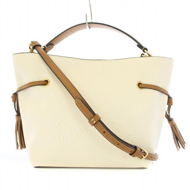 【中古】COACH アンディ クロスボディ ショルダーバッグ ハンドバッグ レザー タッセル チャーム 白 茶 CA164の通販は