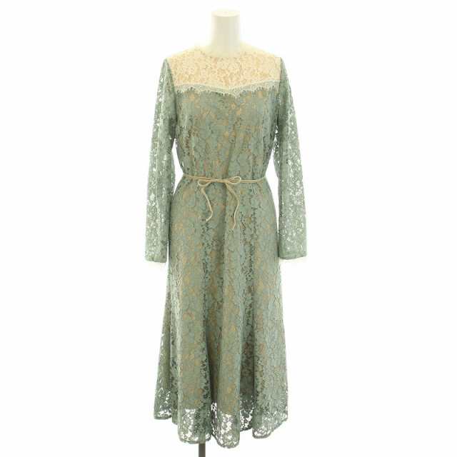 【中古】未使用品 ジルスチュアート エンデイローブ 22AW ライシャワンピース 長袖 0 ミント ■BM レディースの通販は