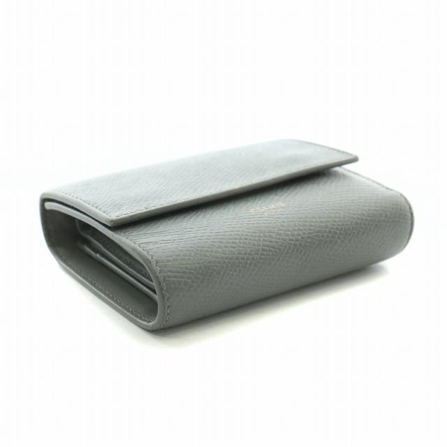 中古】セリーヌ スモールトリフォールドウォレット グレインド 中古】セリーヌ スモールトリフォールドウォレット グレインド