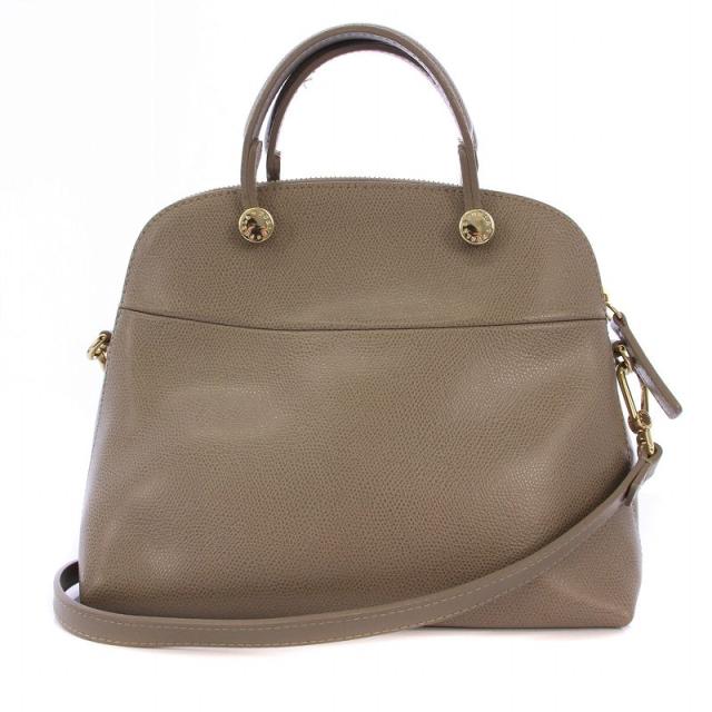 【中古】フルラ FURLA パイパー S ハンドバッグ ショルダーバッグ 2WAY レザー ベージュ /BM ■MU レディース