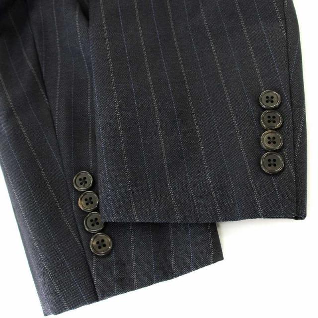 【中古】ラルフローレン Polo by Ralph Lauren スーツ セットアップ ストライプ ジャケット パンツ A4 ネイビー_5