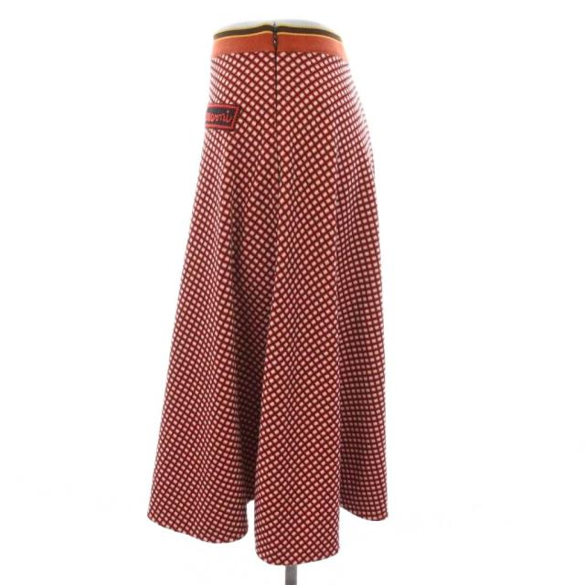 【中古】マルニ MARNI 23SS フレア ニットスカート ひざ丈 チェック 36 赤 黒 GOJE0513LX UTV946 レディース 中古】マルニ MARNI 23SS フレア ニットスカート ひざ丈 チェック 36