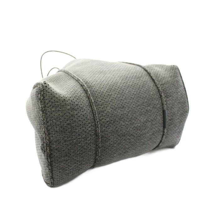 【中古】ステイトオブエスケープ トートバッグ ポーチ付き ネオプレーン グレー 黒 1070220 ■MU レディース 中古】ステイトオブエスケープ トートバッグ ポーチ付き ネオプレーン