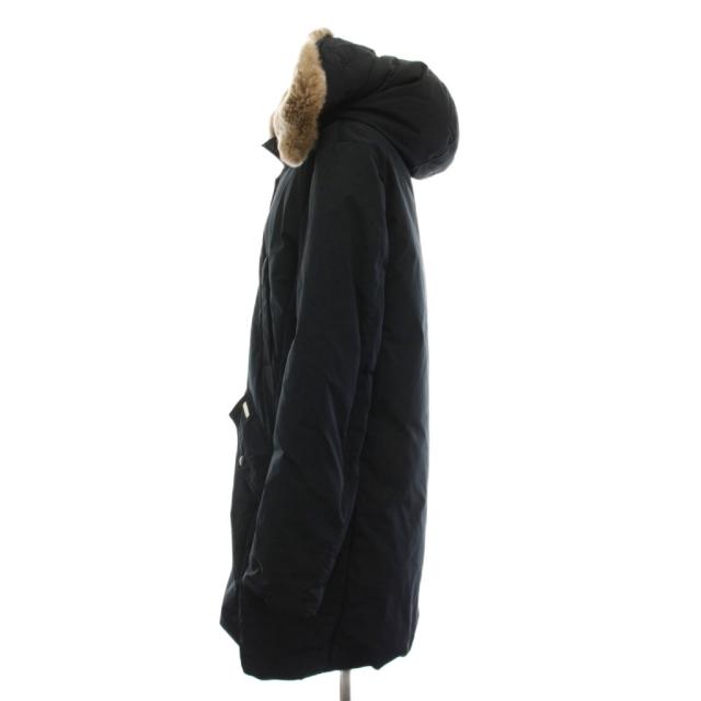 【中古】ウールリッチウーレンミルズ COCOON ESKIMO ロングダウンジャケット アウター M 紺 ネイビー ラビットファー_2