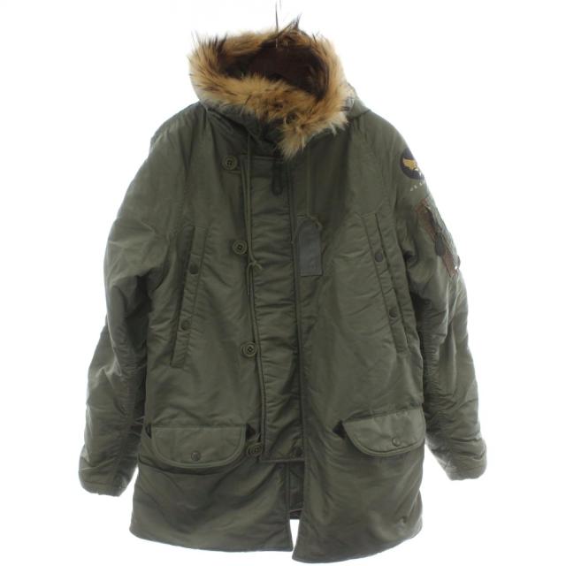 【中古】ワイパー WAIPER USAF N-3B モッズコート XL カーキ 長袖 ファー付きフード パッチ付き 8415-269-0419 /GG