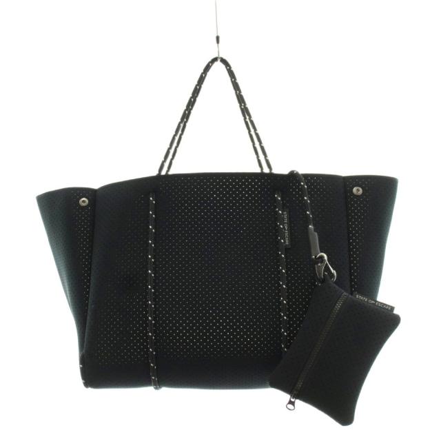 【中古】ステイトオブエスケープ STATE OF ESCAPE エスケープ トートバッグ ハンドバッグ ショルダーバッグ 黒