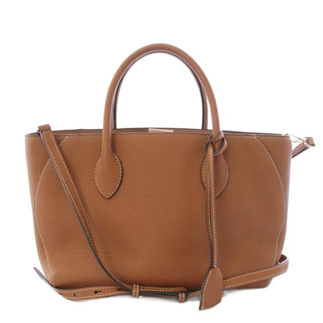 【中古】ボナベンチュラ BONAVENTURA ミア トートバッグ ハンドバッグ ショルダーバッグ 2WAY レザー 茶 レディース