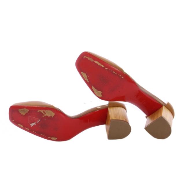 中古】クリスチャンルブタン グランドーラ55 パンプス スクエアトゥ