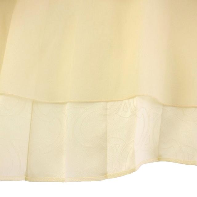 中古】セリーヌ CELINE トリオンフ プリーツスカート フレア ミモレ