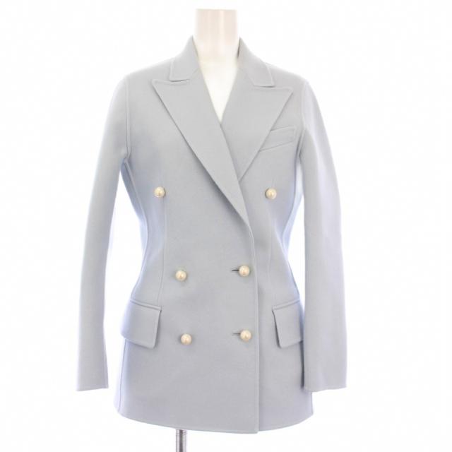 【中古】マディソンブルー リバーパールガーボジャケット アウター 0 サックス MB194-1010 /KH ■BM レディース