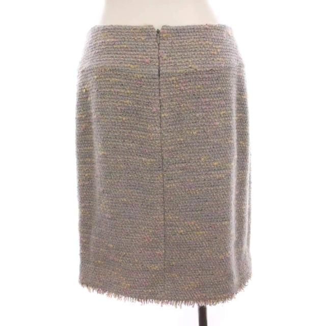 中古】シャネル CHANEL ツイードスカート ひざ丈 ウール 38 中古】シャネル CHANEL ツイードスカート ひざ丈 ウール 38